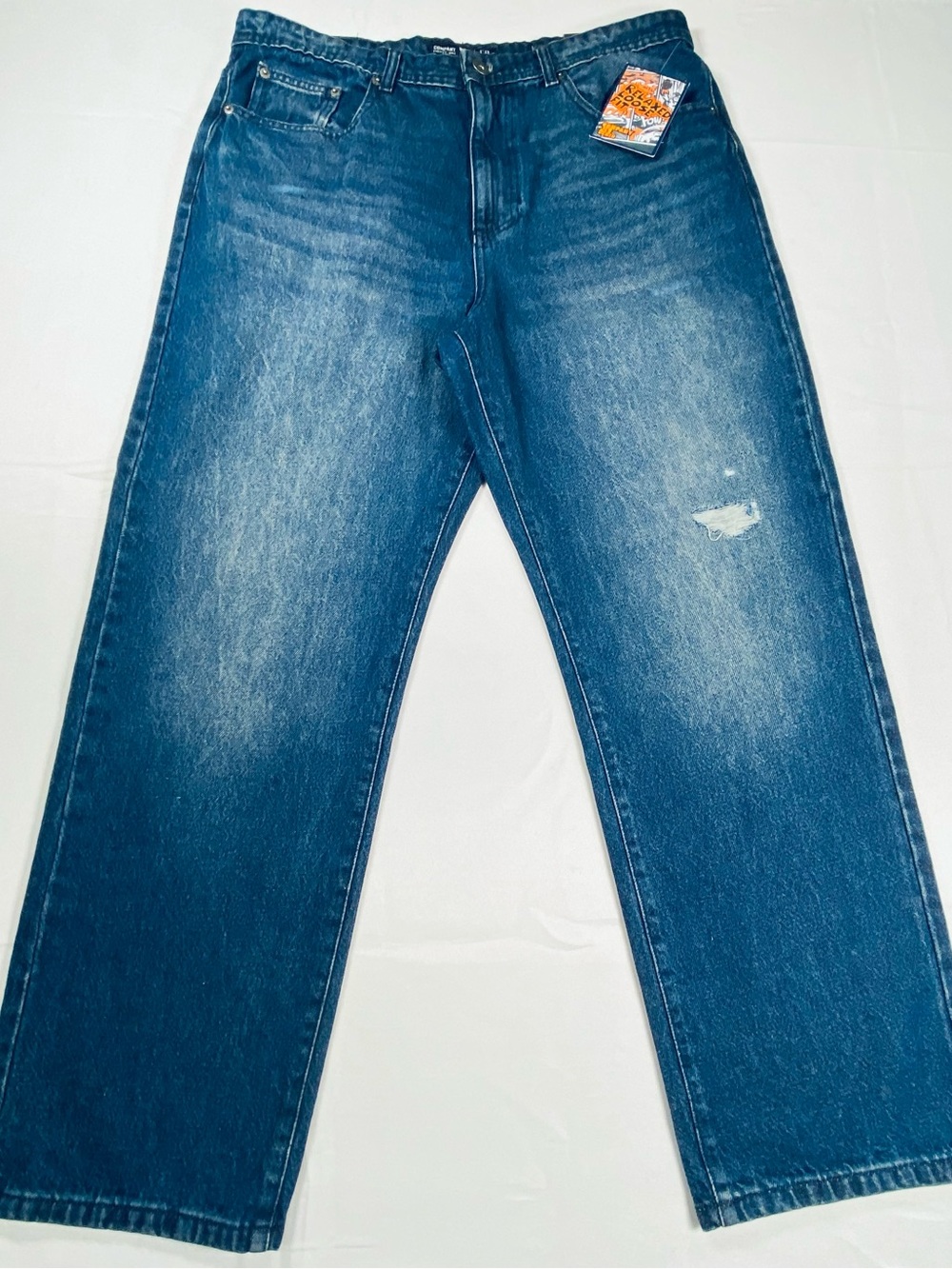 Company 81 Mens 36x30 Relaxed Loose Fit Jeans Stream Blue Medium Wash NWT